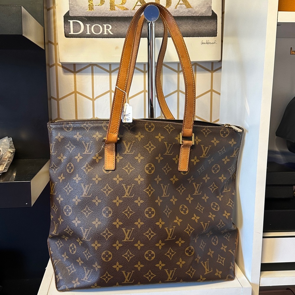 LOUIS VUITTON Monogram Cabas Piano Tote Bag!